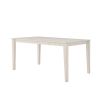 Farmhouse 36 x 60 inch Rectangular Dining Table in Antique White Wood Finish