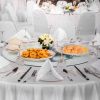 VEVOR 30 in Glass Lazy Susan Turntable, Tempered Glass Dining Table Centerpiece with 6 Rotating Wheels
