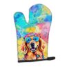 Golden Retriever Hippie Dawg Oven Mitt Heat Resistant Thick Oven Mitt for Hot Pans and Oven, Kitchen Mitt Protect Hands, Cooking Baking Glove