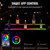 VEVOR LED Lighted Liquor Bottle Display, 2 Tiers 40 Inch Commercial Illuminated Home Bar Shelf, 2 Steps Whiskey Rack Stand