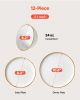 VEVOR Dinnerware Set, Service for 4 (12 PCS), Round Plates and Bowls Sets, Scratch Resistant Ceramic Dinner Ware