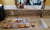 Decorating Easter English Setter Dish Drying Mat Absorbent Dish Drying Mat Pad for Kitchen Counter Dish Drainer Mat for Countertop, 14 x 21"