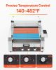 VEVOR Hot Dog Roller, 30 Hot Dog 11 Rollers, Stainless Steel Sausage Grill Cooker, 1950W Hot Dog Machine with Bun Warmer, Cover, 3 Temp Control