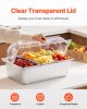 VEVOR Countertop Food Serving Display Container, 5 Pan Stainless Steel Food Serving Tray