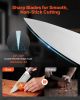 VEVOR Kitchen Knife Set with Block and Sharpener, 15 Piece German High Carbon Stainless Steel Sharp Knife Set, Kitchen Cutlery with Ergonomic Handle