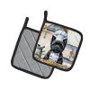Cairn Terrier The Chef Pair of Pot Holders Kitchen Heat Resistant Pot Holders Sets Oven Hot Pads for Cooking Baking BBQ, 7 1/2 x 7 1/2