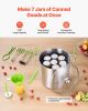 VEVOR Canning Supplies Starter Kit, 9 Pieces Stainless Steel Water Bath Canning Kit for Beginners, Canning Tools Set: Pot, Rack, Lid, Funnel, Tongs