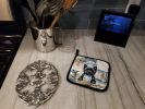 Cairn Terrier The Chef Pair of Pot Holders Kitchen Heat Resistant Pot Holders Sets Oven Hot Pads for Cooking Baking BBQ, 7 1/2 x 7 1/2