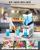 VEVOR Commercial Frozen Drink Maker, 15L Single Tank Slushy Machine, 60 Cups Stainless Steel Margarita Smoothie Frozen Drink Machine