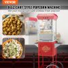 VEVOR Popcorn Maker with Cart, 850W Popcorn Popper Machine, 8 Oz Kettle Makes 48 Cups per Batch, Popcorn Maker Equipped with Tempered Glass