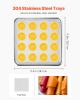 VEVOR Food Dehydrator Machine, 12 Stainless Steel Trays, 850W Electric Food Dryer with Adjustable Temperature & 24-Hour Timer, Freeze Dryer for Jerky