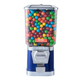 VEVOR Gumball Machine for Kids, 17"H Home Candy Vending Machine, PC Gumball Dispenser, Bubble Gum Machine for Game Stores (Color: Blue, Height: 17")