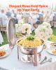 VEVOR Chafing Dish Buffet Set, 5 Qt 4 Pack, Stainless Steel Chafer with 4 Full Size Pans