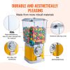 VEVOR Gumball Machine for Kids, 17"H Home Candy Vending Machine, PC Gumball Dispenser, Bubble Gum Machine for Game Stores