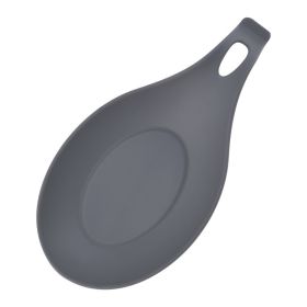 Silicone Spoon Mat Easy To Clean Kitchen Mat Shelf Mat Heat Insulation (Option: Gray)